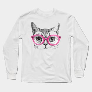 CURIOUS CAT Long Sleeve T-Shirt